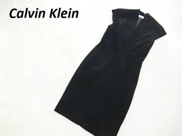 캘빈클라인 스트레치 미 라인 카슈쿨 원피스 블랙 4
