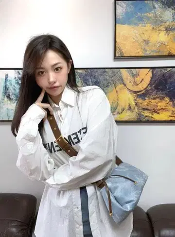 스카이블루 메신저 백
