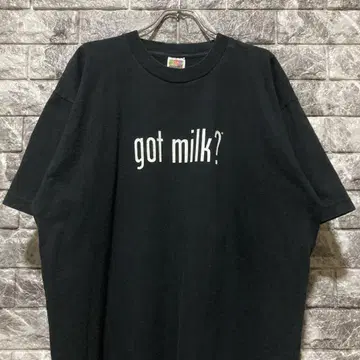 레어 got milk? 티셔츠 XL BLACK 블랙 갓밀크 milk