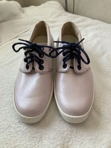 BALLY (발리) 옅은 핑크 가죽 레이스업 슈즈 (프랑스제)