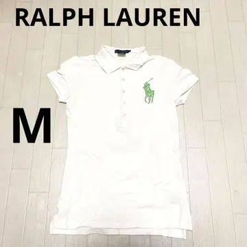 160 RALPH LAUREN 반팔 피케 셔츠 빅 포니 화이트