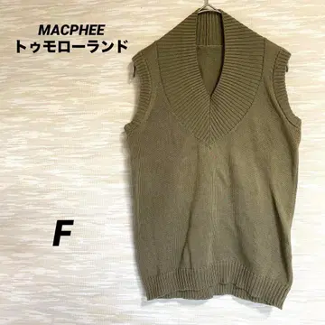 맥피 MACPHEE 투모로우랜드 니트 베스트 [F] 얇은 소재 0436