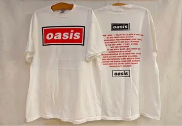 oasis 티셔츠 화이트