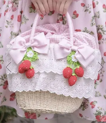 axes femme kawaii 딸기 아미구루미 카고 백