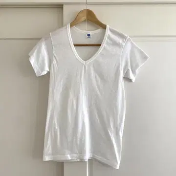 VINTAGE Hanes V넥 숏 슬리브 TEE DEUXIEME