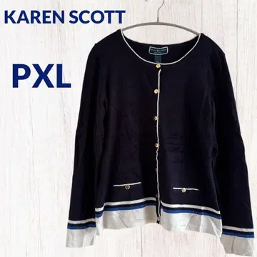 KAREN SCOTT 네이비 가디건 PXL 카렌 스콧