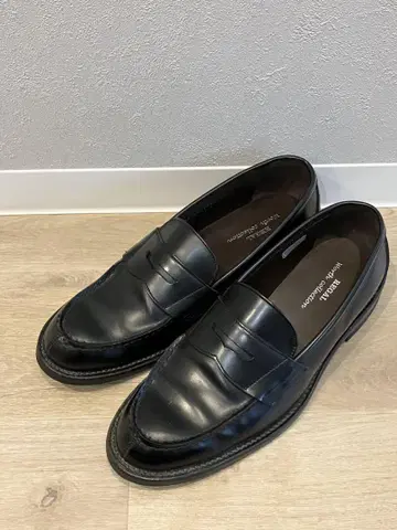 [새상품급] REGAL 남성용 코인 로퍼 27cm 블랙 가죽 비즈니스
