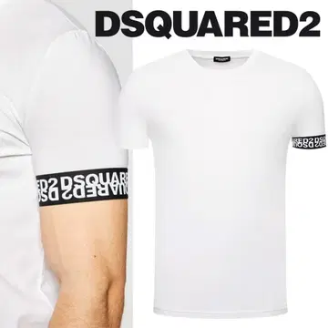 이탈리아 DSQUARED2 디스퀘어드 소매 로고 티셔츠 L 202970