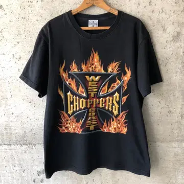 XZ586 WEST COAST CHOPPERS 아이언 크로스 티셔츠