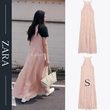 ZARA 자라 홀터넥 구조 원피스 S