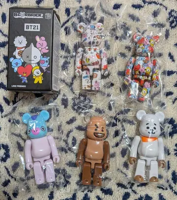 [ BT21 시크릿 포함 5 종류 세트 ] 베어브릭 내부 봉투 미개봉
