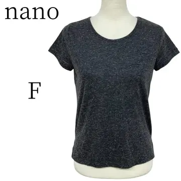 nano 다크 그레이 반팔 티셔츠 F