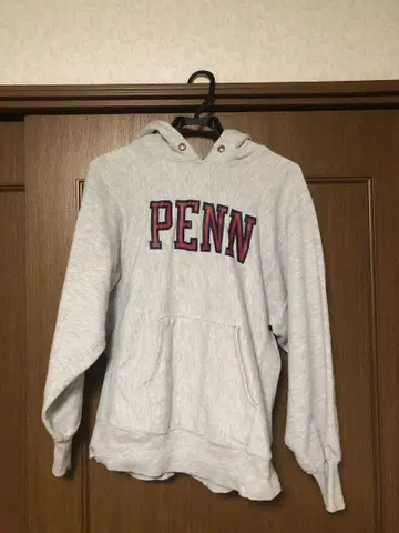 챔피온 PENN 후드티 M 사이즈 그레이