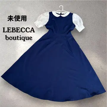 레어 미사용 LEBECCA boutique 반팔 플레어 롱 원피스