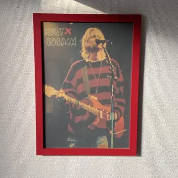 Kurt Cobain 라이브 포스터 액자 포함