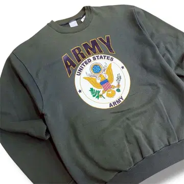 80년대 90년대 USA 제작 ARMY 칼리지 로고 맨투맨