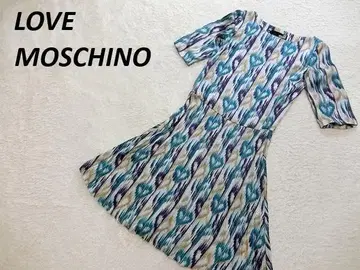 LOVE MOSCHINO 모스키노 멀티 컬러 원피스 올 패턴 40