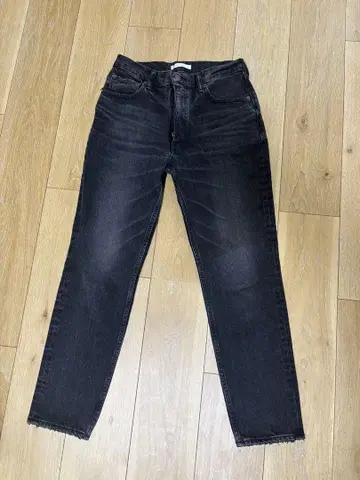 MOUSSY 다크 그레이 스트레이트 데님 사이즈 27