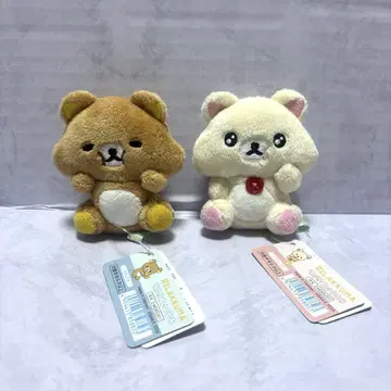산엑스 리락쿠마 코리락쿠마 테노리 봉제 인형 마스코트 2개 세트
