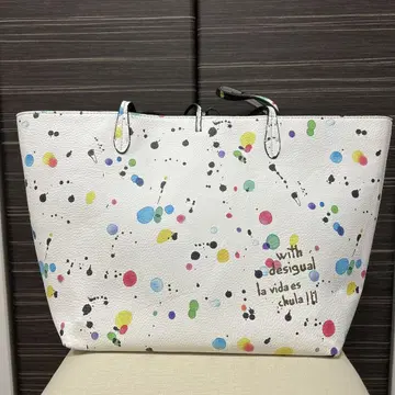 Desigual 스플래쉬 페인트 토트백 리버서블