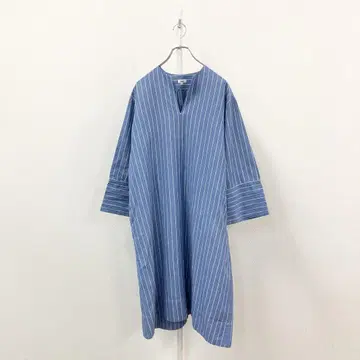 68g24 Scye 사이 COTTON LINEN DR 롱 원피스