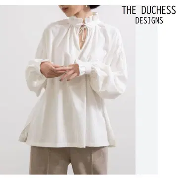 THE DUCHESS DESIGNS 더치스 디자인 프릴 블라우스 화이트