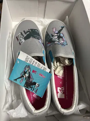 MTV x 하츠네 미쿠 한정 콜라보 데크 슈즈 28cm