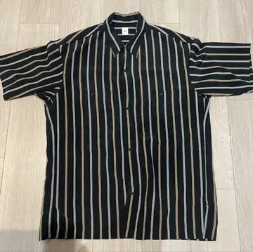 EDIFICE LA BOUCLE 데신 스트라이프 반팔 셔츠