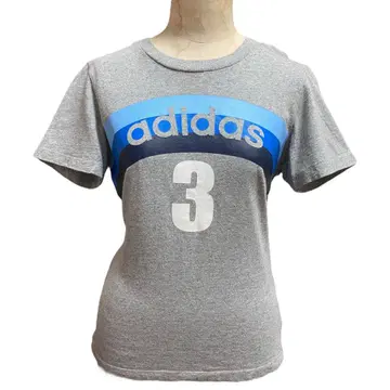 Y2K adidas 피치T 셔츠 헤이세이 갸루 놈코어 그레이