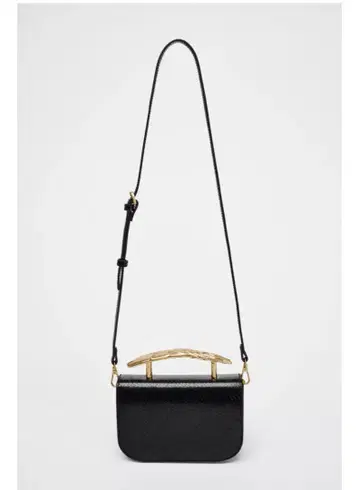 미사용 새상품 ZARA 자라 메탈 핸들 핸드백 미니 숄더백