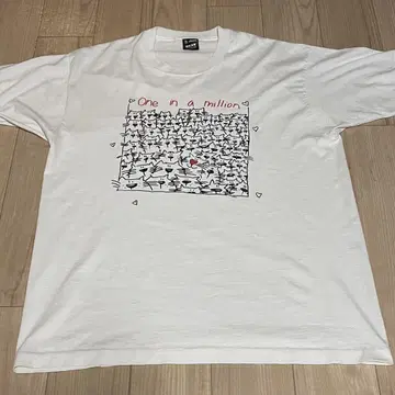 90s USA제 고양이 반팔 티셔츠 싱글 스티치 빈티지 XL 사이즈
