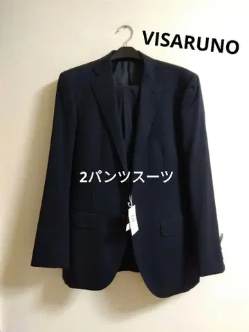 [새상품 택 포함] VISARUNO 네이비 스트라이프 수트 팬츠 2본