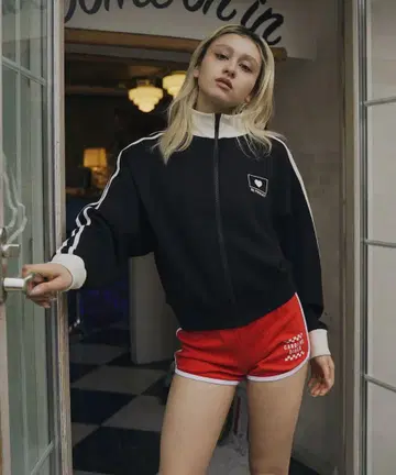 ACLENT 더블 라인 바이컬러 트랙 자켓