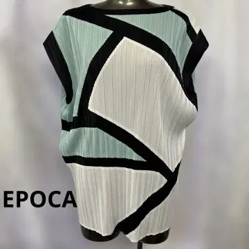 EPOCA 민소매 플리츠 상의
