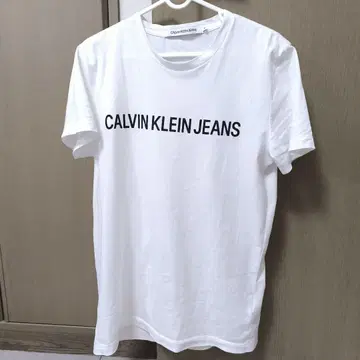 CALVIN KLEIN JEANS 화이트 티셔츠 M
