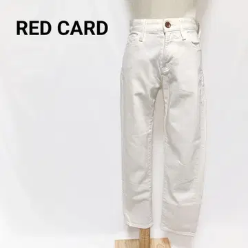 RED CARD 레드카드 화이트 데님 팬츠 25 스트레이트 일본제