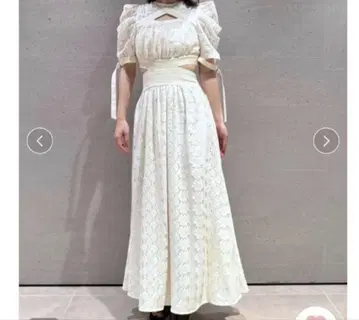 화이트 레이스 원피스