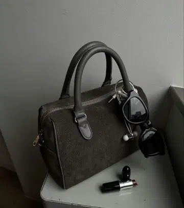 [새상품] russet 러셋*스웨이드 2way 미니 보스턴백 그레이