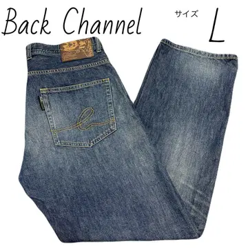 백 채널 Back Channel 스트레이트 청바지 사이즈 L 빨간색 귀