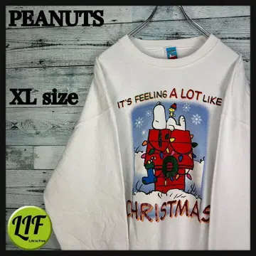 피넛 스누피 맨투맨 화이트 XL 4787