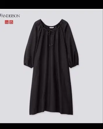 JW ANDERSON 앤더슨 린넨 블렌드 개더 원피스 유니클로