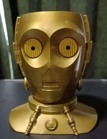 C-3PO 골드 헤드형 용기 펜꽂이