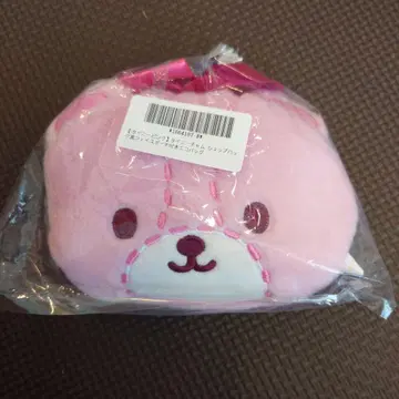 타이니참 샵백풍 페이스 파우치 포함 에코백 핑크