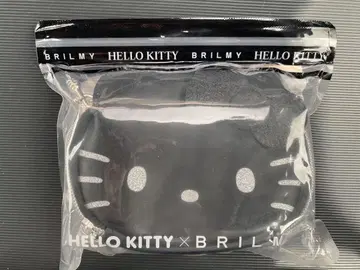 헬로키티 BRILMY 블랙 파우치 즈보라에 친절한 미니 화장품 파우치