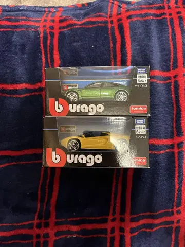 토미카 burago 포르쉐 람보르기니 2대 세트