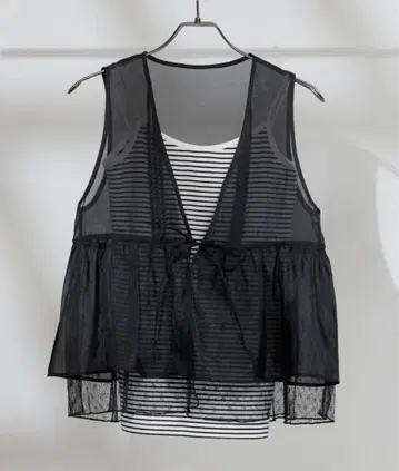 FREAK'S STORE 오간자 레이스 레이어드 베스트