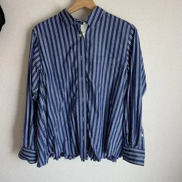 sacai 블루 스트라이프 긴팔 셔츠 사이즈 3