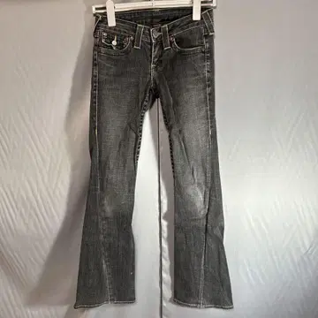 TRUE RELIGION 플레어 데님 블랙 데님 부츠컷 y2k
