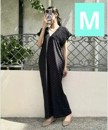 시마무라 LaxDanTia 셔링 살로펫 올인원 도트 M