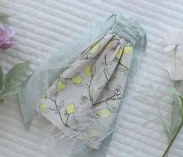 레몬 백 리본 원피스 세이지 그린 22cm 인형 리카짱 의류